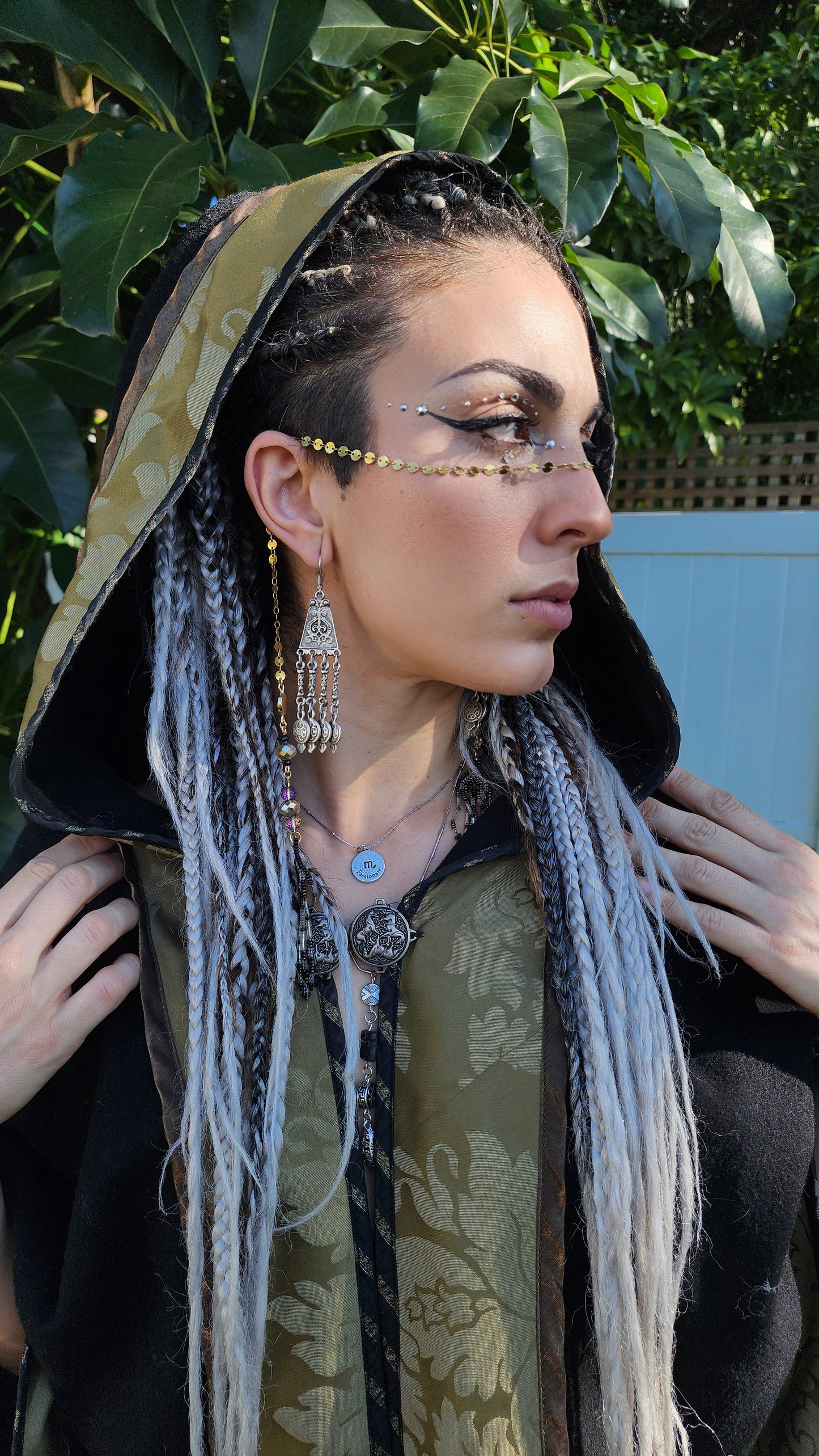 Gold Columbiana Face Chain