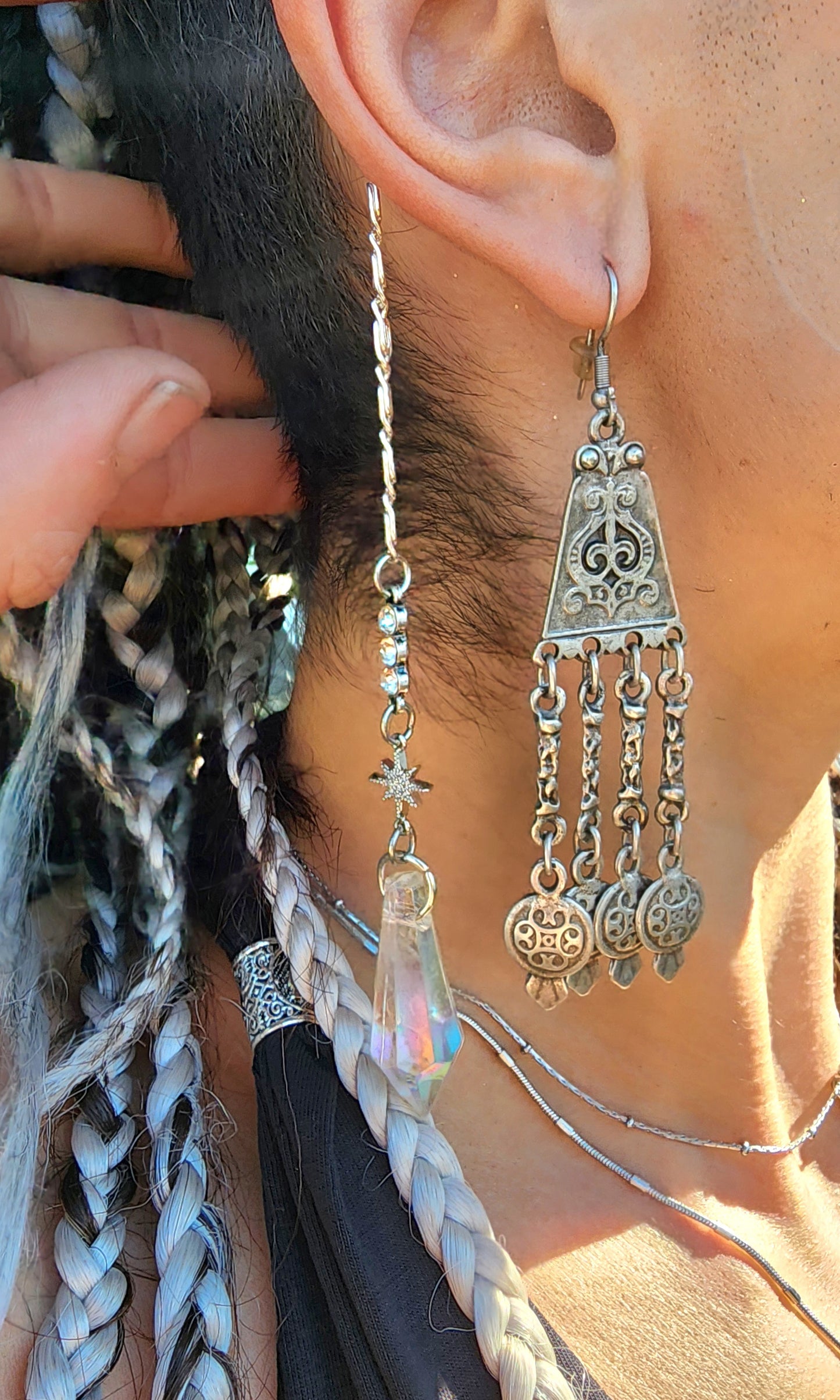 Crystal Orb Face Chain