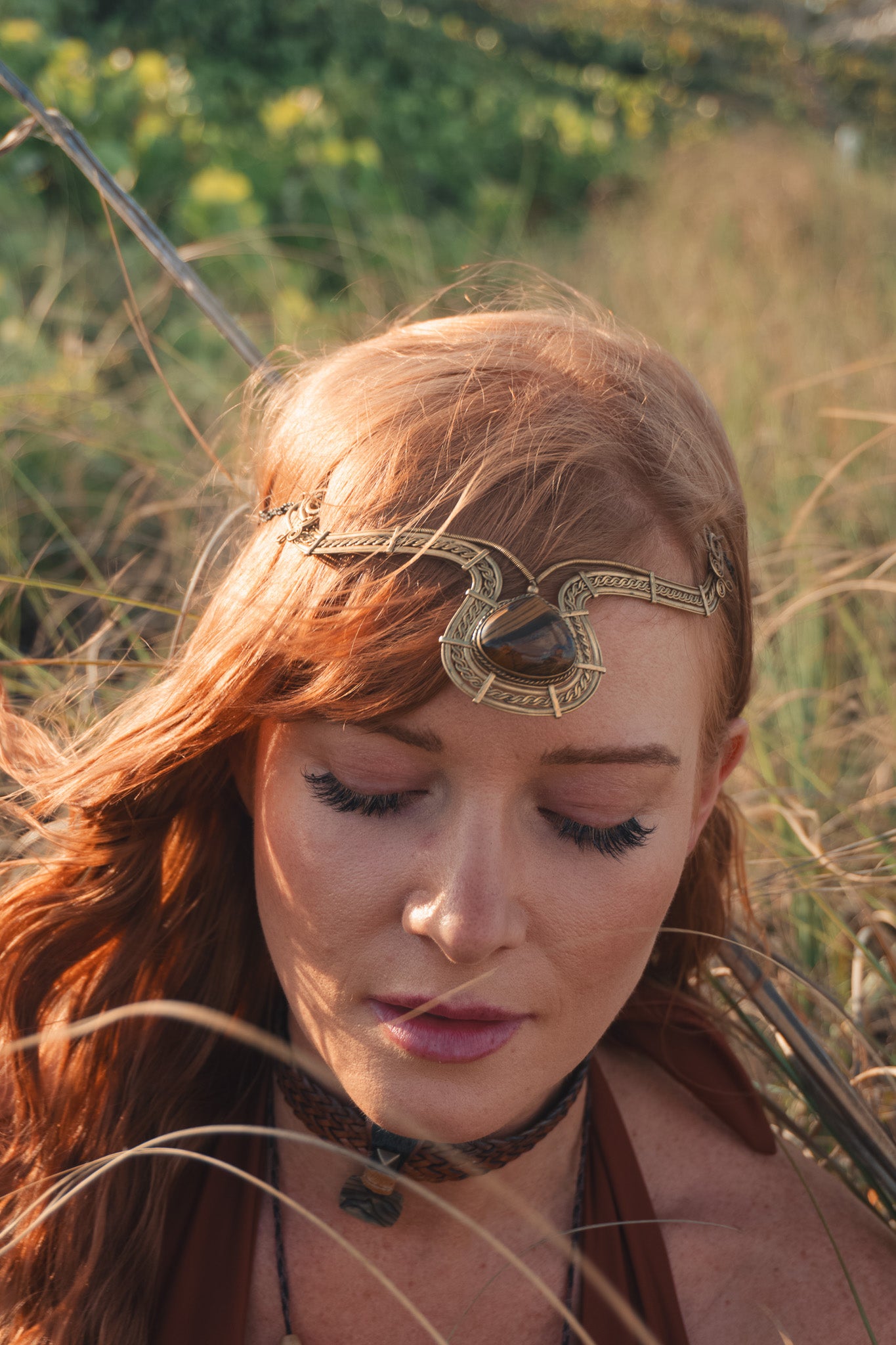 Tigers Eye Head Crown