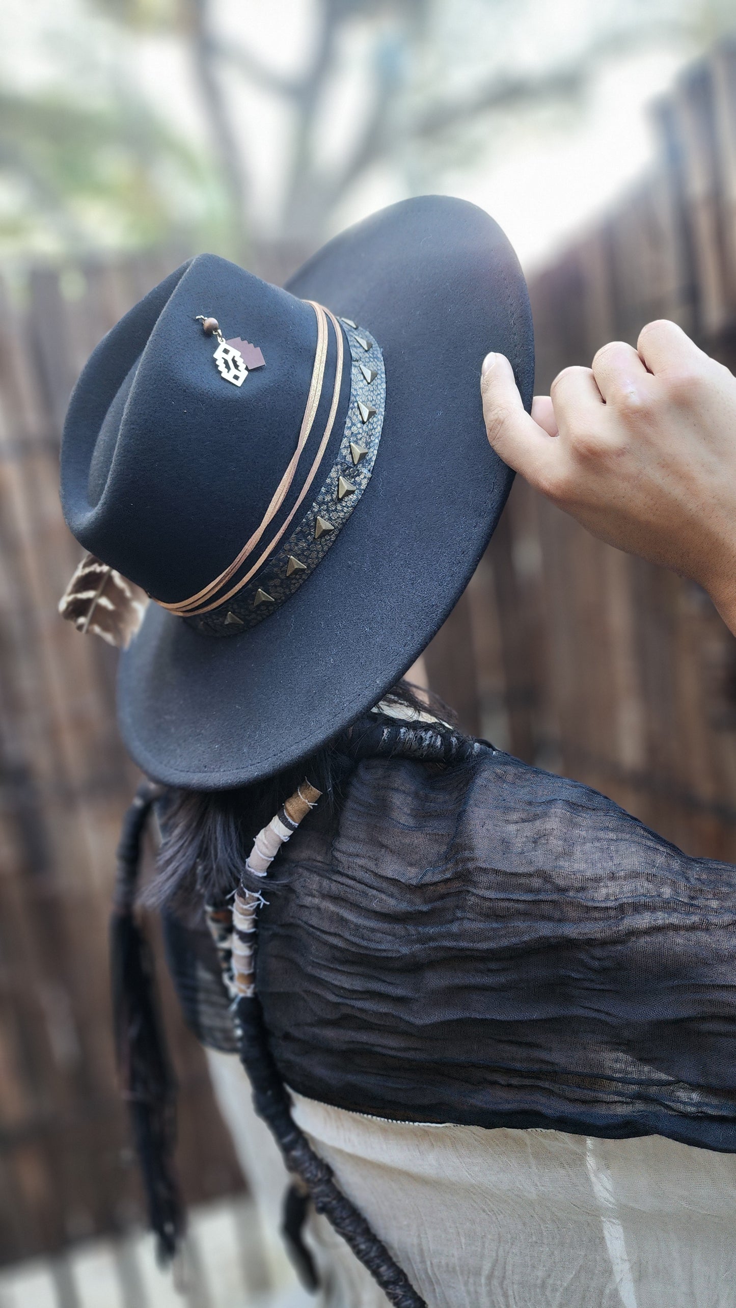 Tribal Fedora Hat
