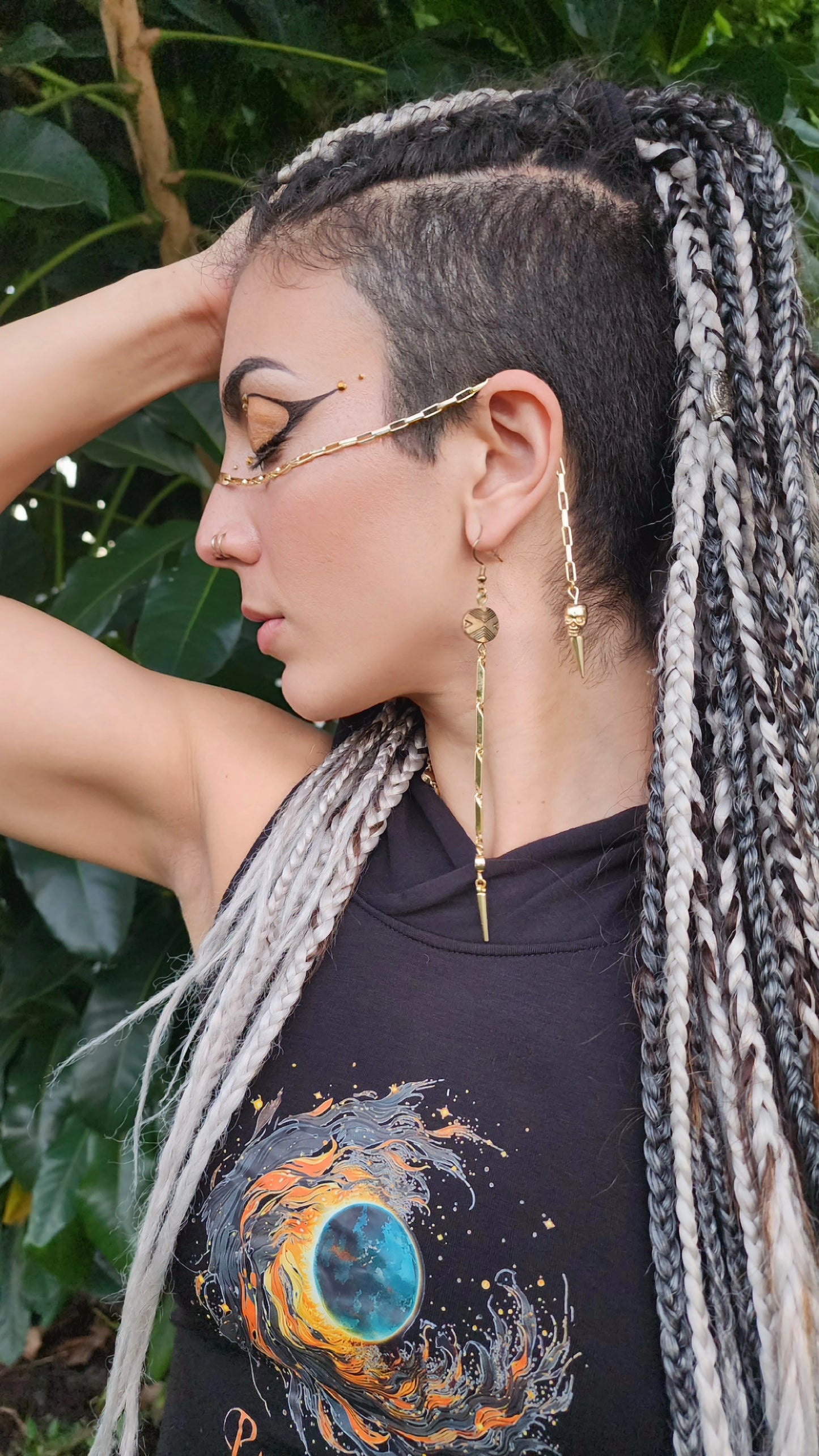 Gold Hybrid Face Chain
