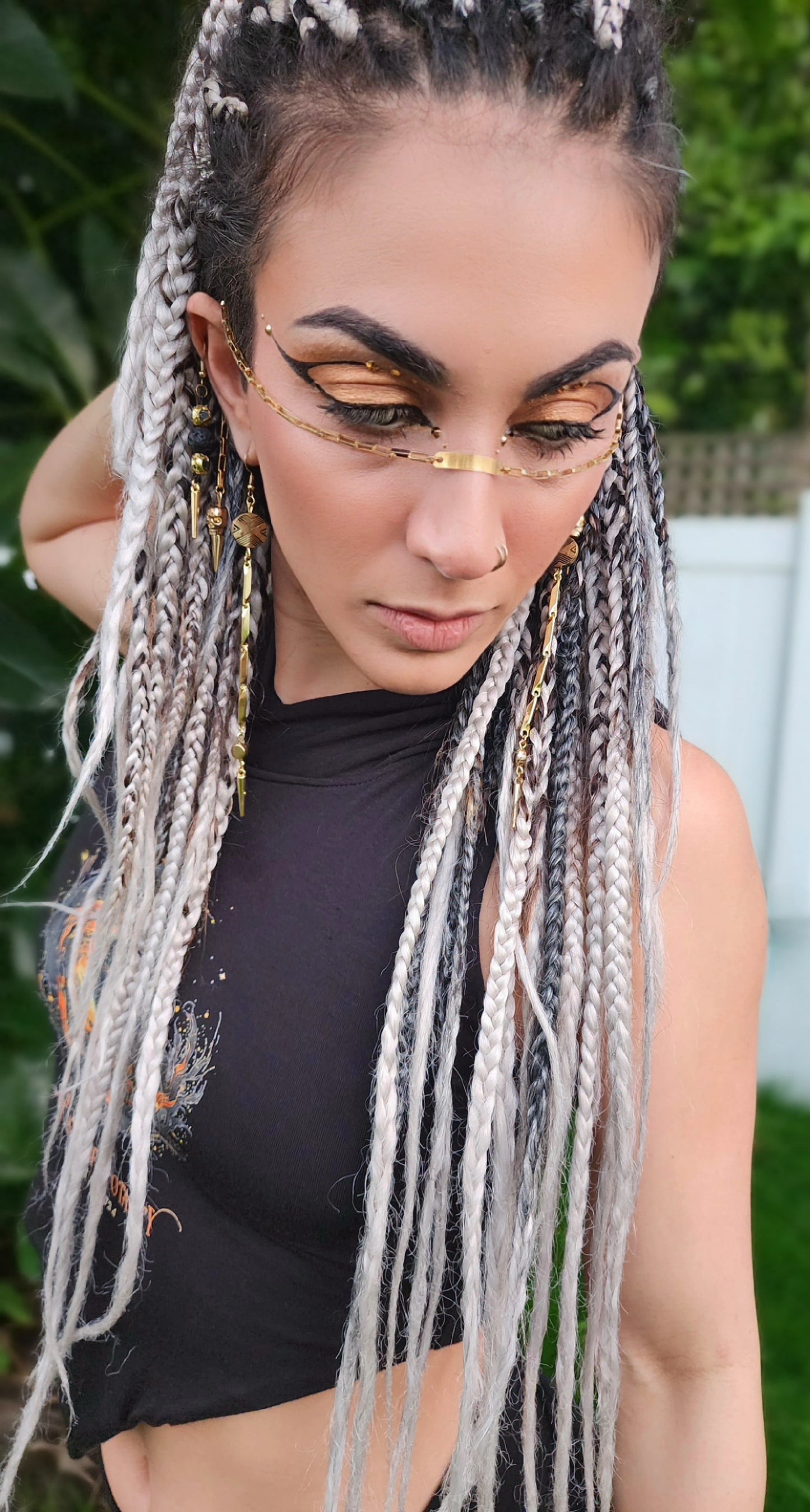 Gold Hybrid Face Chain