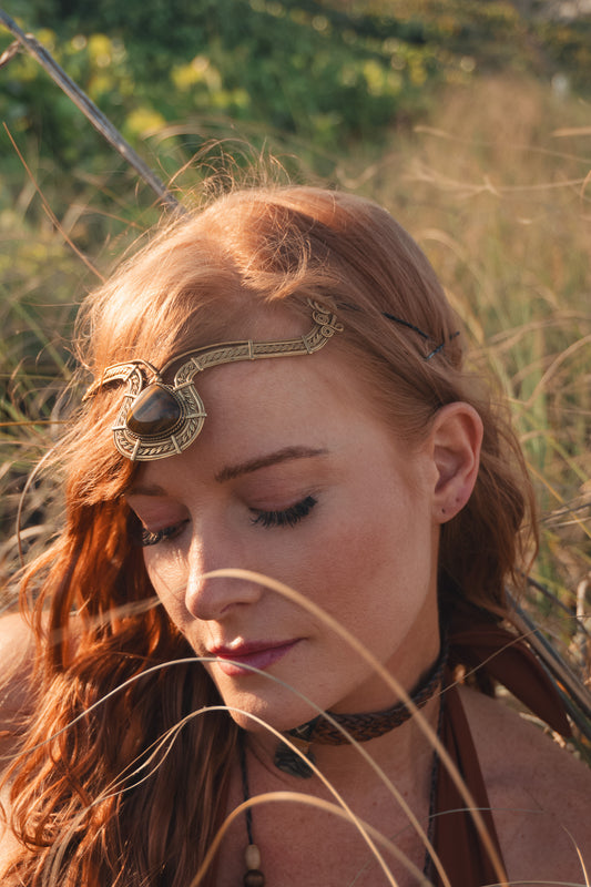 Tigers Eye Head Crown