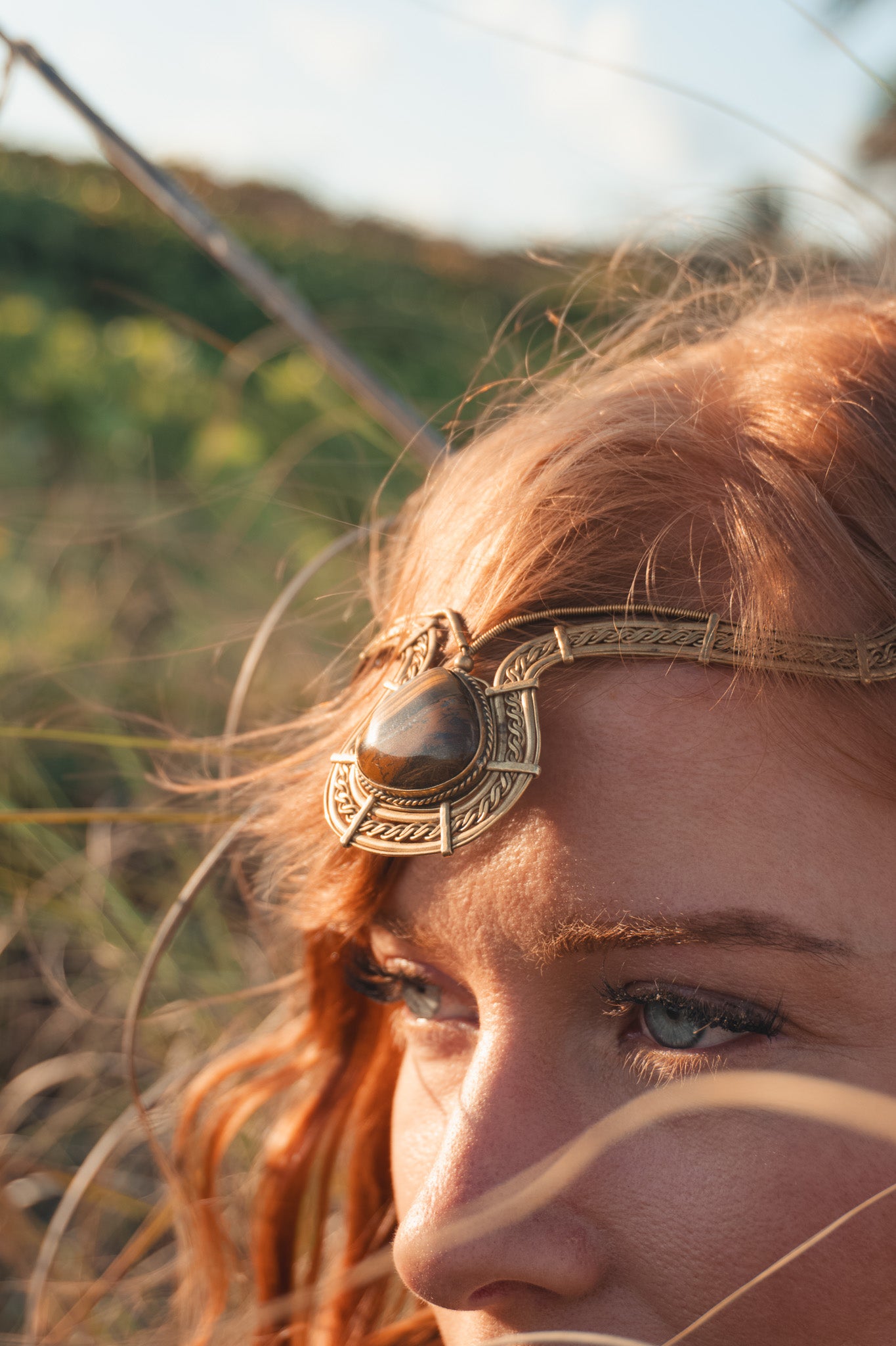 Tigers Eye Head Crown
