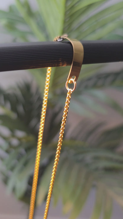 Organic Amethyst Hybrid Face Chain