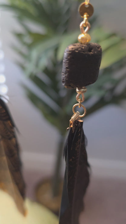 Lava Rock Face Chain