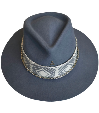 Blue Hamsa Fedora