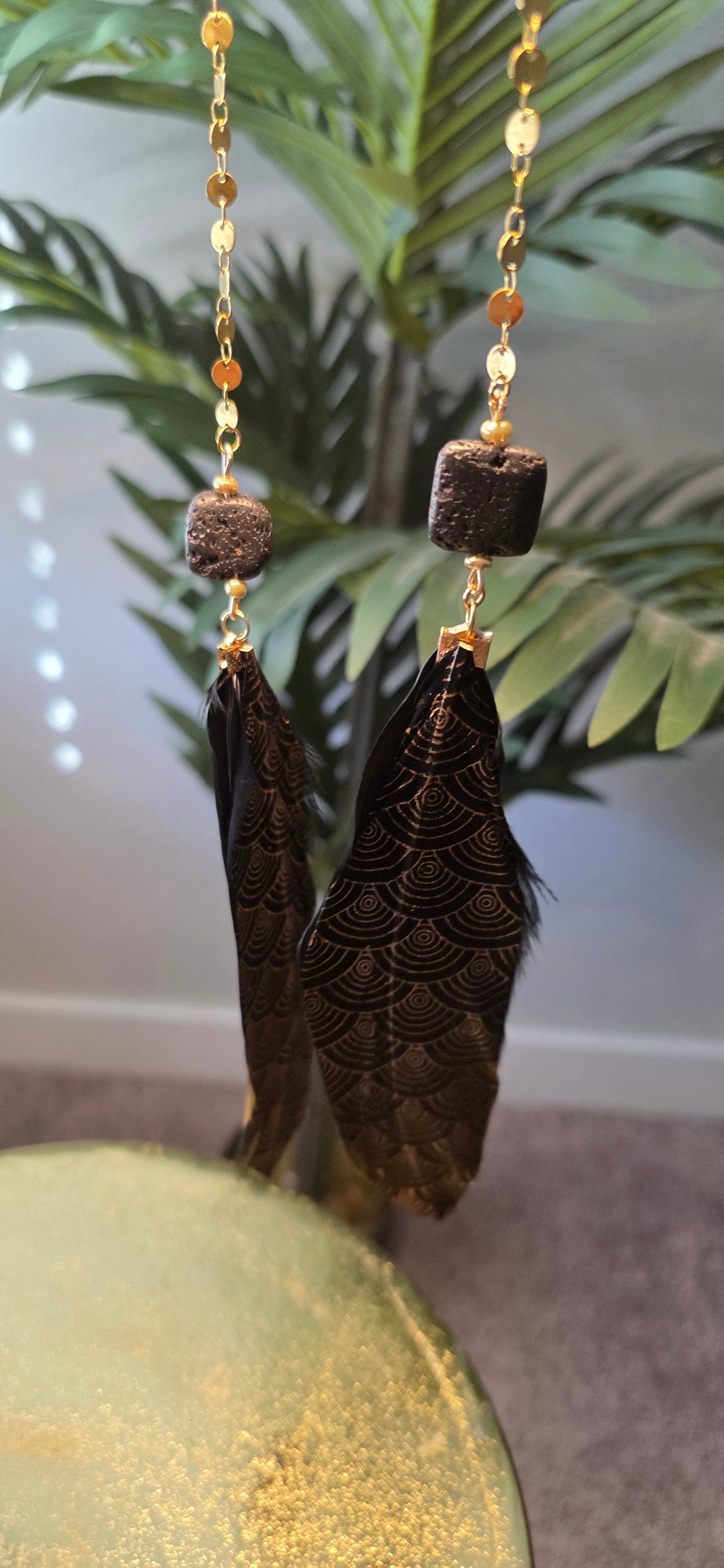 Lava Rock Face Chain